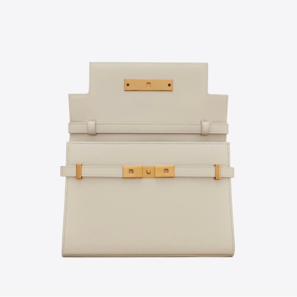 Saint Laurent Small Manhattan Shoulder Bag in Blanc Vintage - Picture 4 of 8